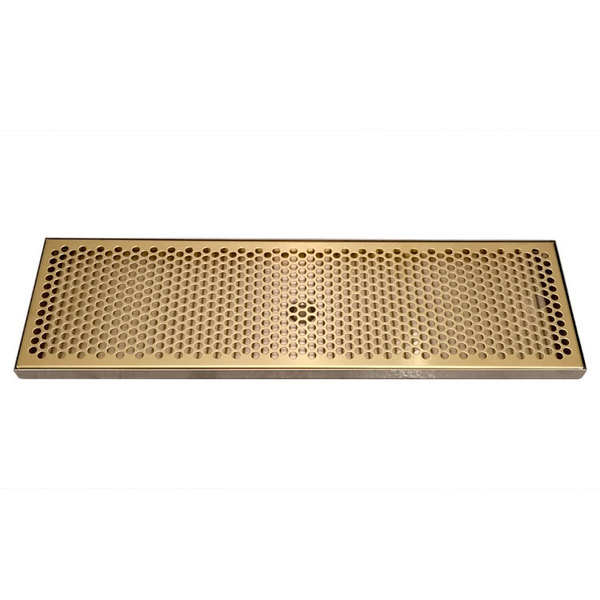 20" x 7" PVD/BSS DRIP TRAY WITH DRAIN