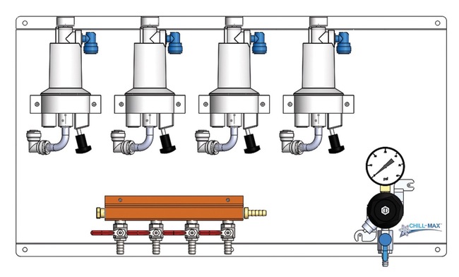 CHILL-MAX 1Pr/4P TF REG/CC SS FOB GAS DIST PANEL [-BKT]