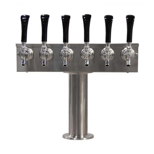 6 TAP BRUSHED SS[3"D]T-TOWER AIR COOLED