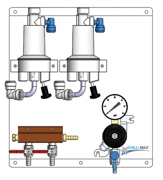 CHILL-MAX 1Pr/2P TF REG/SS SMART FOB GAS DIST PANEL [-BKT]