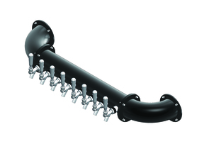 6 TAP(4"OC)MATTE BLACK LIONS GATE WM CH-MX CLD