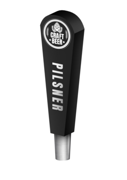 BR-2S 4CP BLK T-BIRD (CHR) TAP HANDLE