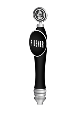 BR-2S 4CP VINYL BLK LG-PUB W/SHIELD & ROUND TOP(CHR)