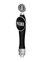 BR-2S 4CP VINYL BLK LG-PUB W/SHIELD & ROUND TOP(CHR)