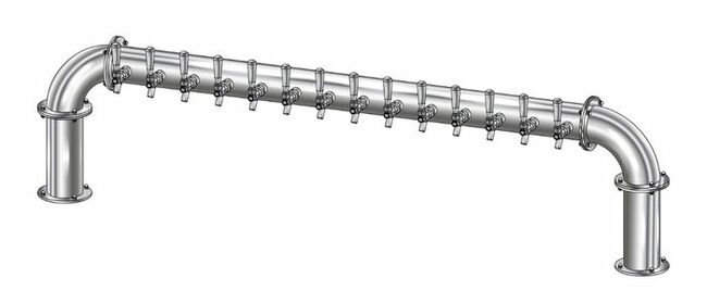 16 TAP(4"OC)POLISHED SS LIONS GATE CH-MX CLD-NO TAPS