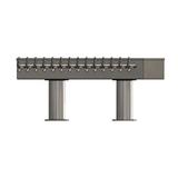 14 TAP BRUSHED SS 2P[4"D]T-TOWER GLYCOL COOLED