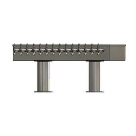 14 TAP BRUSHED SS 2P[4"D]T-TOWER GLYCOL COOLED