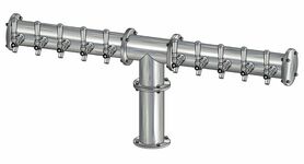 10 TAP(4"OC)BRUSHED SS CONDOR "T" CH-MX AIR