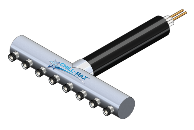 8 TAP(3"OC/4"D)WALL MT-CTR BK X CARTRIDGE-GLYCOL COOLED