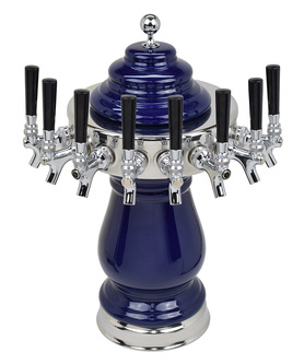 8T COBALT BLUE TWR W/CHROME RING AIR-NO TAPS