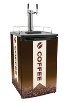 BR(3S)BLACK 2 TAP(SS) CONSUMER KEGERATOR - LESS TAP-KIT