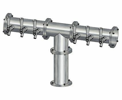 6 TAP(4"OC)BRUSHED SS CONDOR "T" CH-MX CLD