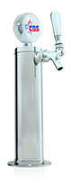 CHROME 1 TAP 3" COLUMN CAP LIT MEDAL HOLDER (80mm)
