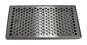10-3/8" x 5-3/8" BRUSHED SS DRIP TRAY - NO DRAIN