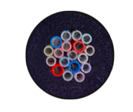 CABLED 14+4 FIRE RATED PVC JACKET 3/8" ID HI GLOSS TUBES