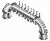 16 TAP POLISHED SS 6"Dia(8+8) DBL SERV GOLDEN GATE TOWER CLD