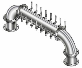 16 TAP POLISHED SS 6"Dia(8+8) DBL SERV GOLDEN GATE TOWER CLD