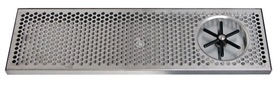 30" x 7" BRUSHED SS SPRAY DRIP TRAY