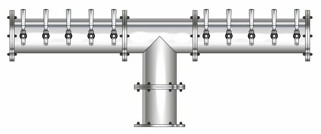 20T POLISHED SS 6" Dia.(10+10)DBL SERV. EAGLE TOWER CLD