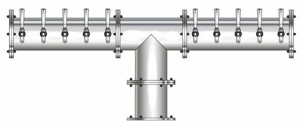 20T POLISHED SS 6" Dia.(10+10)DBL SERV. EAGLE TOWER CLD
