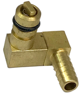 T-5000 BR OFFEST 1/4" BARB GAS "L" W/S-O