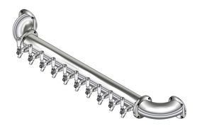 10 TAP(4"OC)POLISHED SS LIONS GATE WM CH-MX AIR