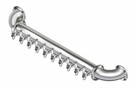 10 TAP(4"OC)POLISHED SS LIONS GATE WM CH-MX CLD