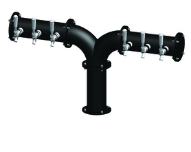 6 TAP(4"OC)MATTE BLACK ALBATROSS "Y" CH-MX CLD