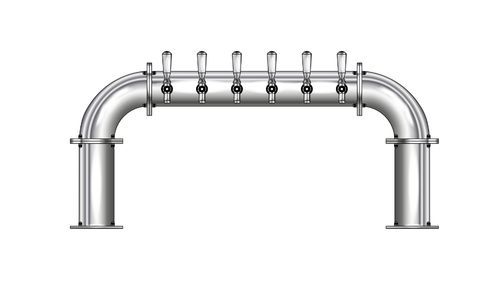 6 TAP(4"OC)POLISHED SS LIONS GATE GLYCOL COOLED