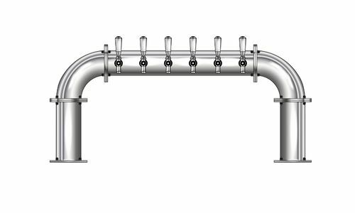 6 TAP(4"OC)POLISHED SS LIONS GATE GLYCOL COOLED