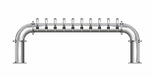 10 TAP(4"OC)POLISHED SS LIONS GATE GLYCOL COOLED