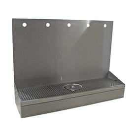 4H(6"OC)24"W BRUSHED SS WALL MT GROWLER STN-22"H