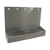 4H(6"OC)24"W BRUSHED SS WALL MT GROWLER STN-22"H