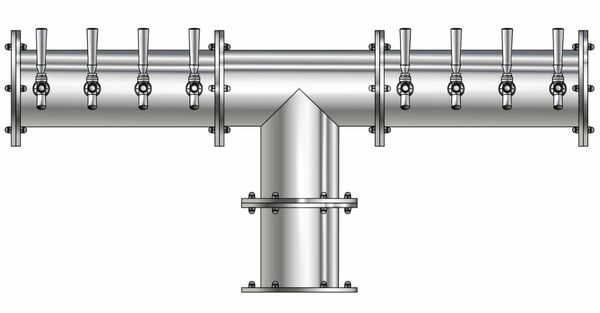 16T POLISHED SS 6" Dia.(8+8)DBL SERV. EAGLE "T" TOWER CLD