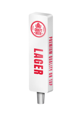 BR-2S 4CP WHT BLOCK (CHR) TAP HANDLE