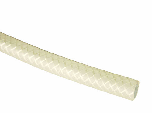 1/4" ID x .457" White Poly Braid Hose | Draft Beer System Parts