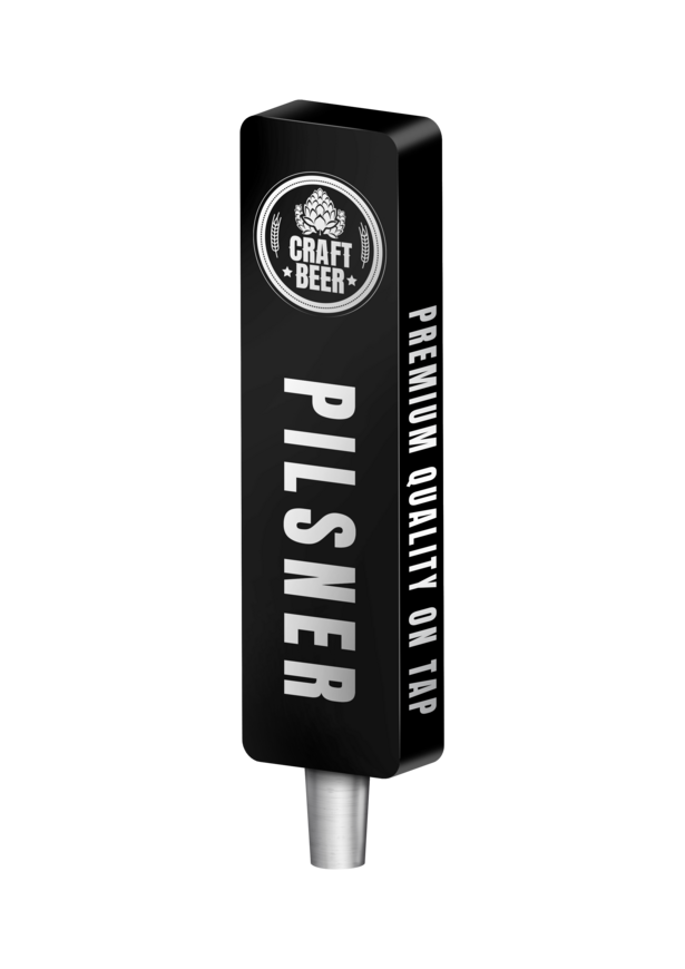 BR-2S 4CP BLK BLOCK (CHR) TAP HANDLE