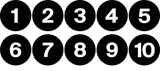 2" Dia. LAMINATED LINE NUMBER TAG (1-10)