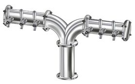 6 TAP(4"OC)POLISHED SS ALBATROSS CH-MX AIR