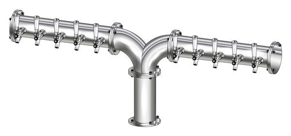 10 TAP(4"OC)POLISHED SS ALBATROSS CH-MX AIR