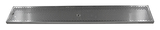 45" x 7" BRUSHED SS DRIP TRAY WITH BRASS DRAIN