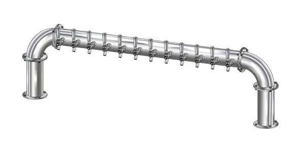 12 TAP(4"OC)POLISHED SS LIONS GATE GLYCOL COOLED