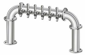 6 TAP 3" DIA. POLISHED SS BRIDGE TOWER AIR COOLED