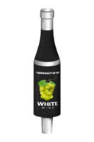 BR-2S 4CP BLACK "WHITE WINE" BOTTLE TAP HANDLE