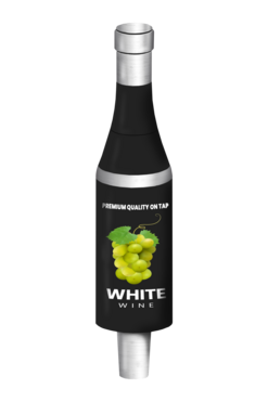 BR-2S 4CP BLACK "WHITE WINE" BOTTLE TAP HANDLE