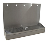 5H(6"OC)30"W BRUSHED SS WALL MT GROWLER STN-22"H