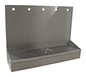 5H(6"OC)30"W BRUSHED SS WALL MT GROWLER STN-22"H