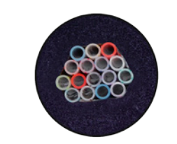 CABLED 12+4 FIRE RATED PVC JACKET 3/8" ID DUOFLEX TUBES