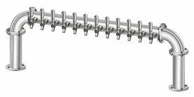 12 TAP 3" DIA. POLISHED SS BRIDGE TOWER GLYCOL COOLED