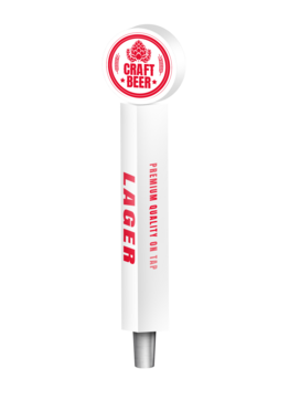 BR-4S 4CP WHT HOPHEAD (CHR) TAP HANDLE